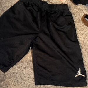 Jordan Black Athletic Shorts with Logo